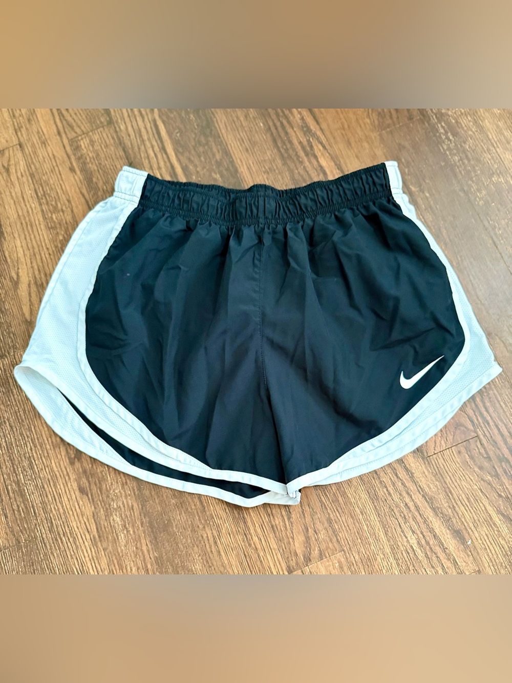 Nike Black Athletic Shorts with White Trim Sz Medium